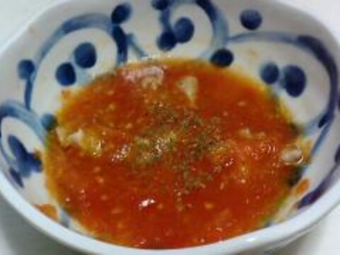 レンジで簡単！冷凍トマトでトマトスープ（1人分）